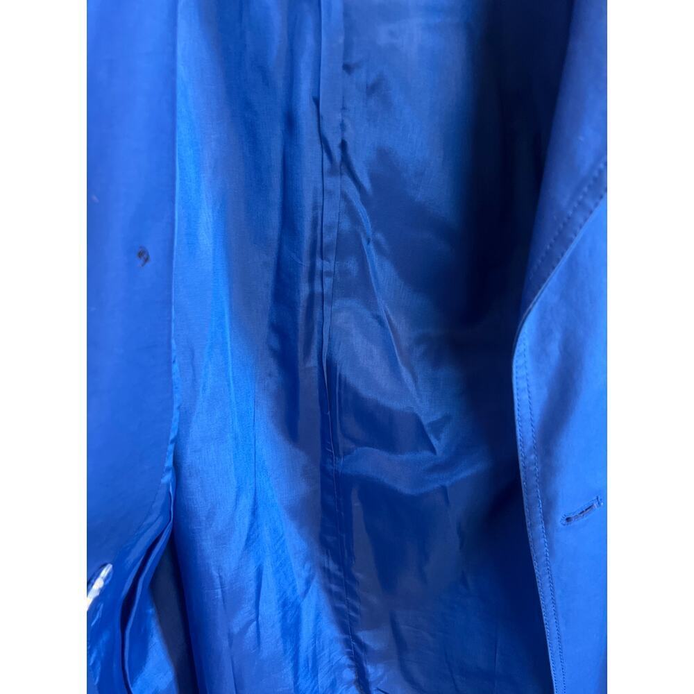 Kenneth Cole Reaction Womens Belted Rain Trench Coat Blue Size Small - Picture 12 of 16